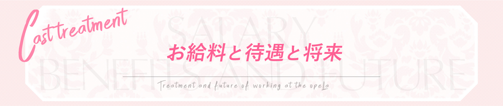 お給料と待遇と将来